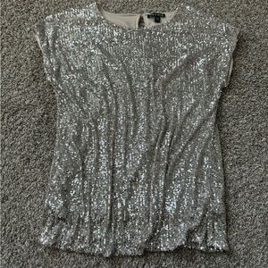 Silver Sequin blouse